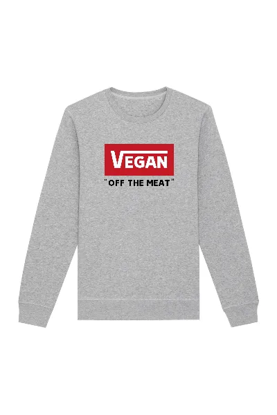 Oat Milk Club Oat Milk Club Damen vegan Sweatshirt Off The Meat Grau