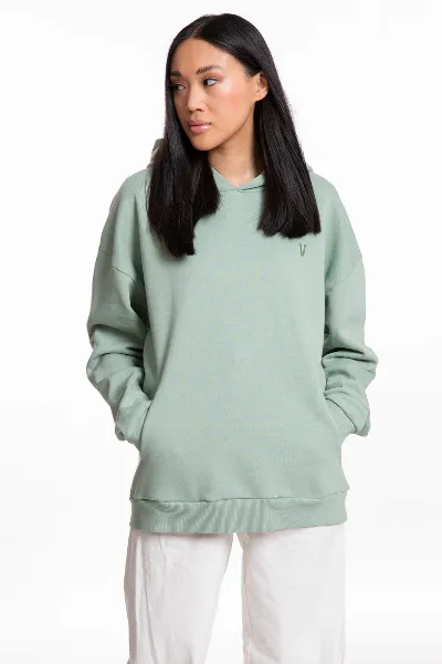 VATTER VATTER Herren vegan Hoodie Mellow Mika Eisberg Grün