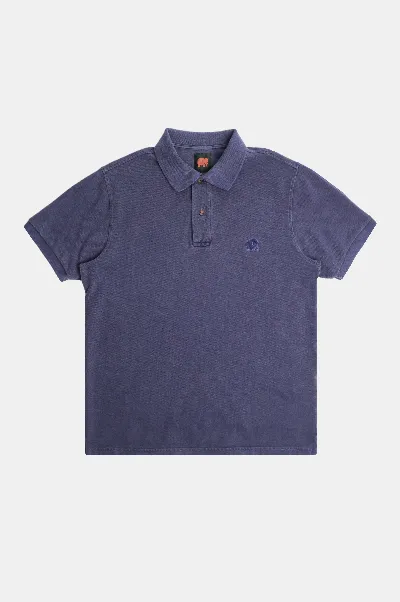 Trendsplant Trendsplant Herren vegan Polohemd Beacon Blue
