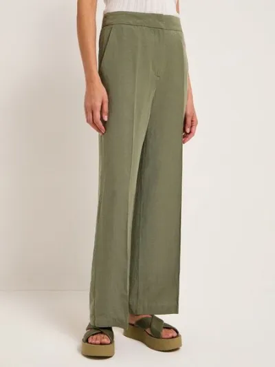LANIUS LANIUS Hose mit weitem Bein aus TENCEL und Bio-Leinen
