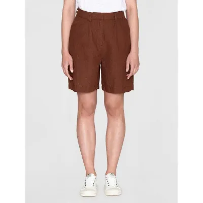 KnowledgeCotton Apparel KnowledgeCotton Apparel High-Waist Shorts POSEY aus Bio-Leinen
