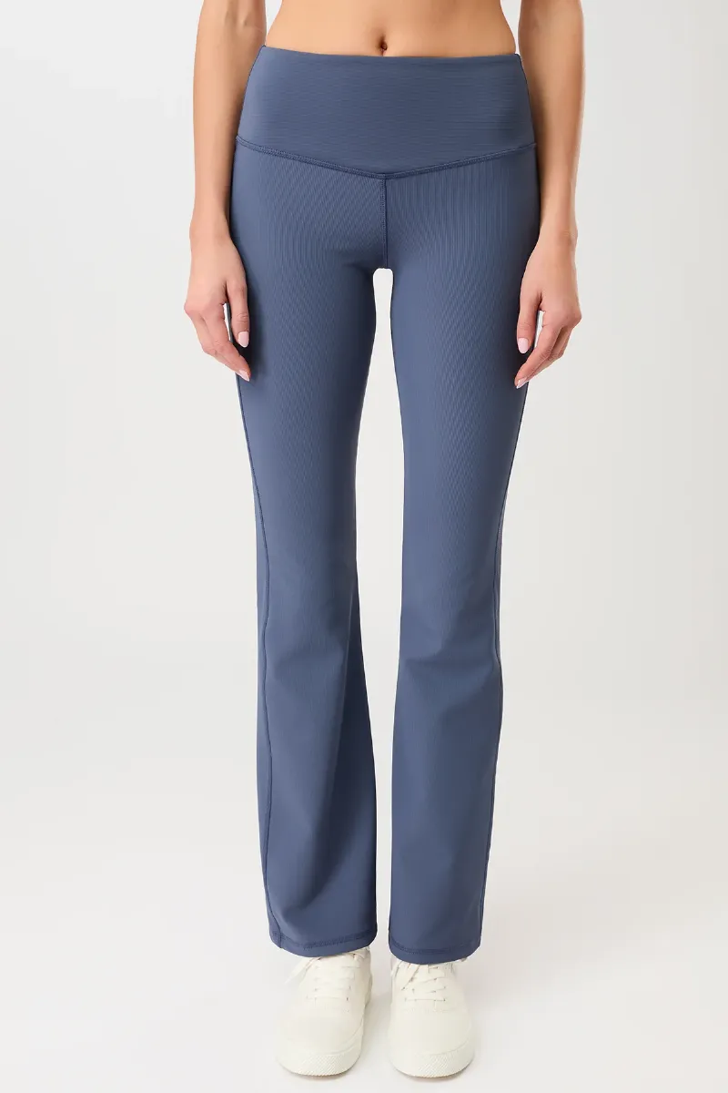 mandala MANDALA Damen vegan Hose Flared & Ribbed Eclipse