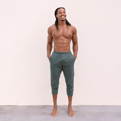 Jaya Jaya ALI UNI - Männer - 3/4 Hose für Yoga und Freizeit aus Biobaumwolle