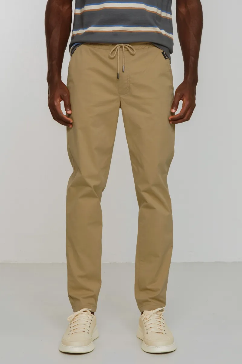 recolution Recolution Herren vegan Chino Sweatpants Taro Dark Sand