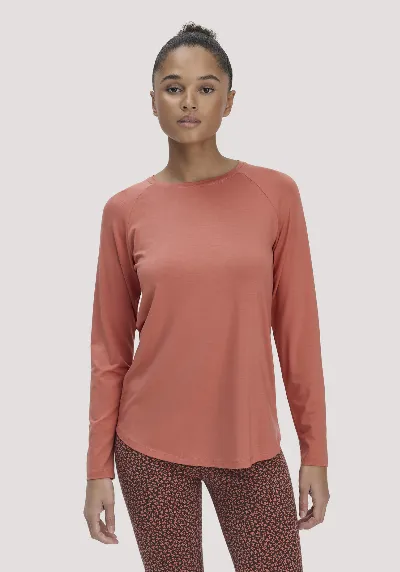 hessnatur hessnatur Loungewear Longsleeve Regular ACTIVE COMFORT aus TENCEL™ Lyocell - orange