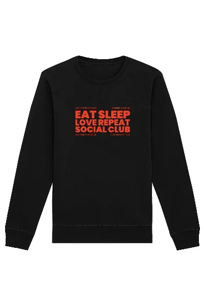 Oat Milk Club Oat Milk Club Damen vegan Sweatshirt Eat Sleep Love Repeat