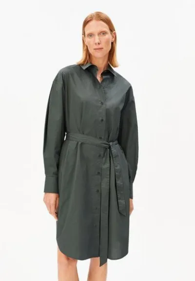 ARMEDANGELS ARMEDANGELS BARREL SLEEVE POPLIN Damen Webkleid aus Bio-Baumwolle