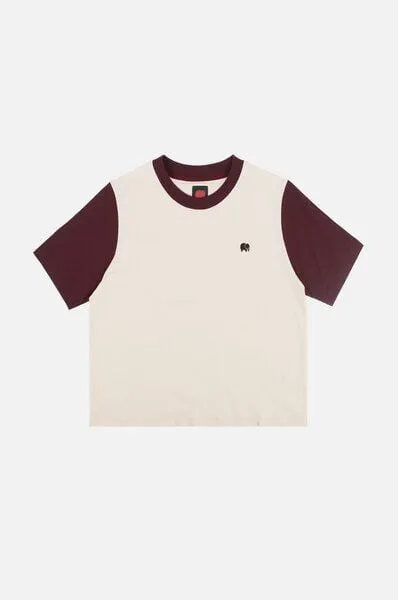 Trendsplant Trendsplant Women's Color Block T-Shirt Pale Glow