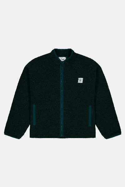 Zèta Zèta Herren vegan Jacke Unisex Sherpa Waldgrün