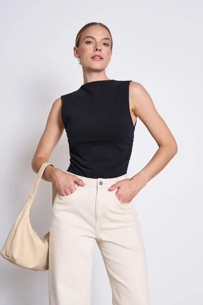 JAN N JUNE JAN 'N JUNE Damen vegan Ruffle Top Rafo