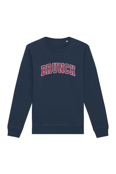 Oat Milk Club Oat Milk Club Damen vegan Sweatshirt Brunch Navy