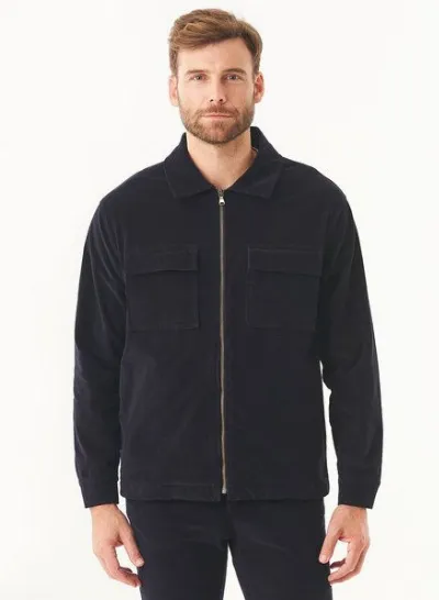 ORGANICATION ORGANICATION Full Zip Cord Overshirt aus Bio-Baumwolle