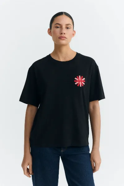 thinking mu Thinking MU Damen vegan T-Shirt Sunny Lucia Patched