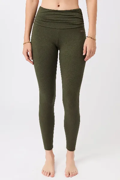 mandala MANDALA Damen vegan Tights Pilates Leaf
