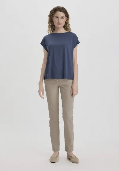 hessnatur hessnatur Damen 5-Pocket Hose Skinny aus TENCEL™ Lyocell mit reiner Bio-Baumwolle - beige