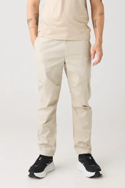 KnowledgeCotton Apparel KnowledgeCotton Apparel Herren vegan Hose Vent Canvas 200 Light Feather Gray