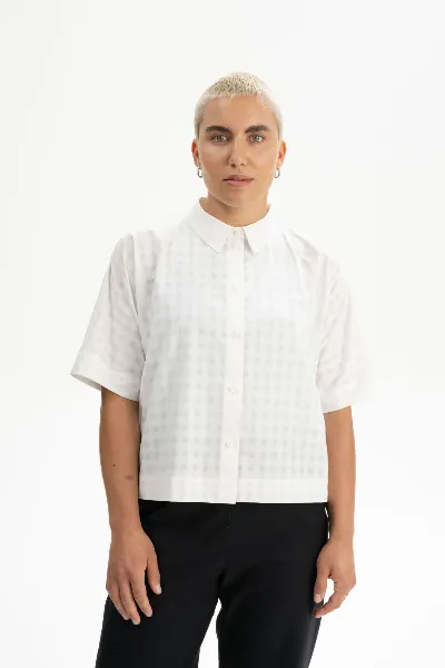 MELA Bluse Rinara Wei&szlig;