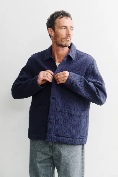 Rotholz Rotholz Herren vegan Arbeitsjacke Gerippt