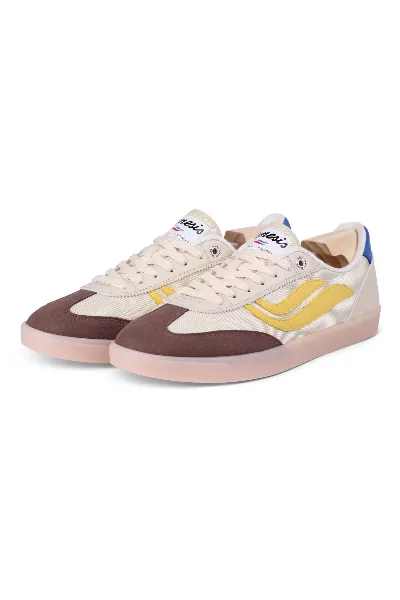 Genesis Sneaker G-Volley Mesh L.Brown/Creme/Yellow/L.Gum