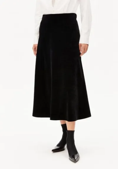 ARMEDANGELS ARMEDANGELS VOLAGAA VELVET Damen Jerseyrock aus Bio-Baumwoll Mix