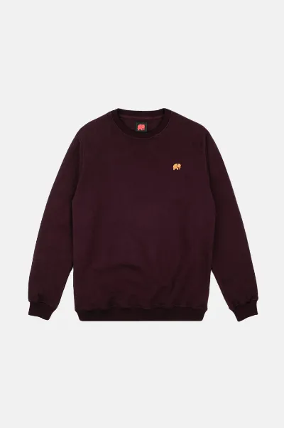 Trendsplant Trendsplant Herren vegan Pullover Weinrot