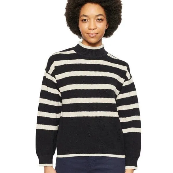 KnowledgeCotton Apparel KnowledgeCotton Apparel Pullover Cotton Micro Bubble Crew Neck Knit