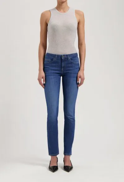 MUD Jeans MUD Jeans Damen Jeans Slim Fit Faye - Stone Indigo