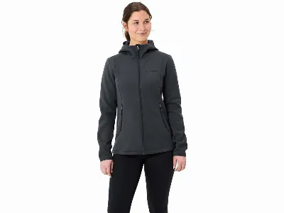 Vaude VAUDE Damen-Fleecejacke 'Idris' mit angeschnittener Kapuze, phantom black,