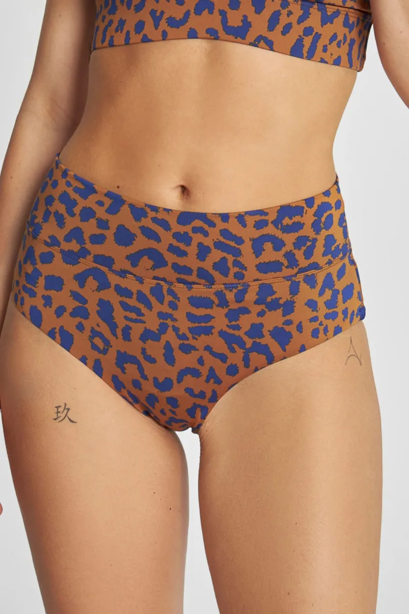 dedicated Bikini Bottom Slite Painted Leopard