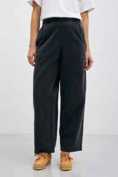 Rotholz Rotholz Damen vegan Jogginghose Washed Black