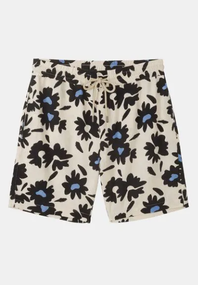 recolution Herren Shorts aus Leinen und LENZING ECOVERO Viskose Mix - CURRY BLOOM - recolution