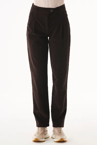 ORGANICATION ORGANICATION Damen vegan Cordhose Bio-Baumwolle Espresso