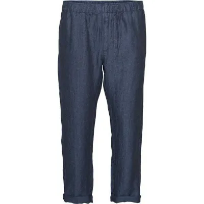 KnowledgeCotton Apparel KnowledgeCotton Apparel Loose Pant Fishbone Leinen-Struktur