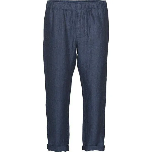 KnowledgeCotton Apparel KnowledgeCotton Apparel Loose Pant Fishbone Leinen-Struktur