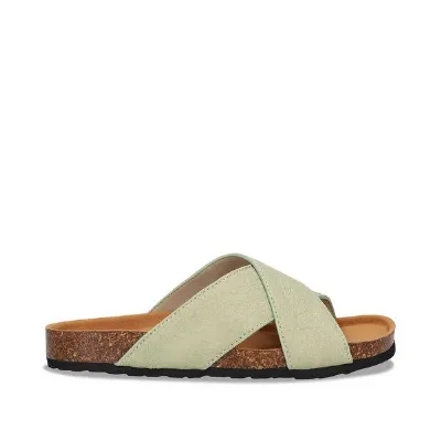 Nae Vegan Shoes Nae Vegan Shoes NAE - Samui Grün Vegane flache Schuhe aus Piñatex