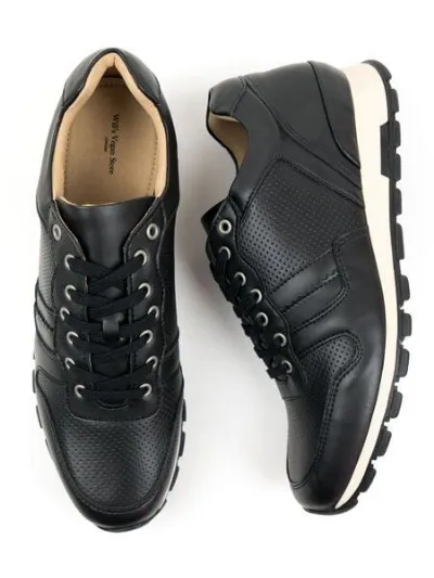 Will's Vegan Shop Will's Vegan Shop Milan Trainers Schwarz Herren