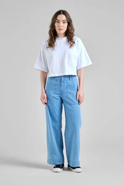 dedicated Jeans Workwear Vara Denim Light Blue