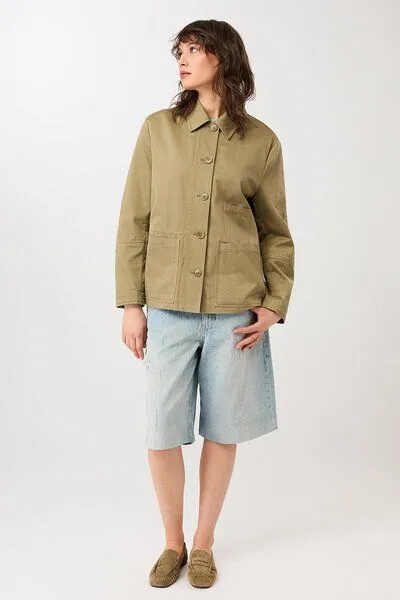 LangerChen LangerChen Kurze Jacke mit Knöpfen
