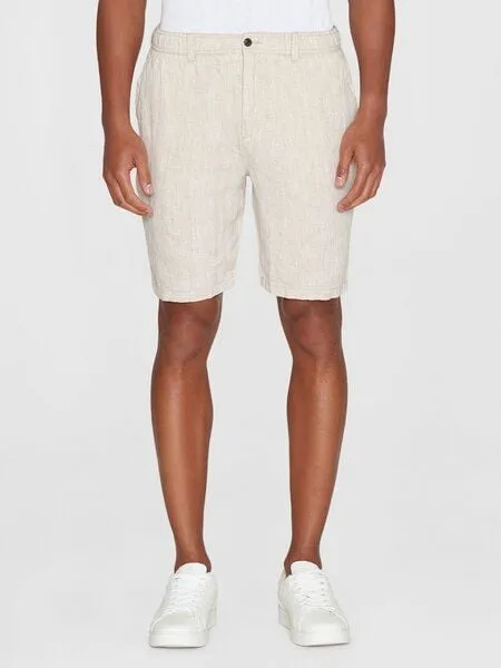 KnowledgeCotton Apparel KnowledgeCotton Apparel Loose Herringbone Leinen SHORTS