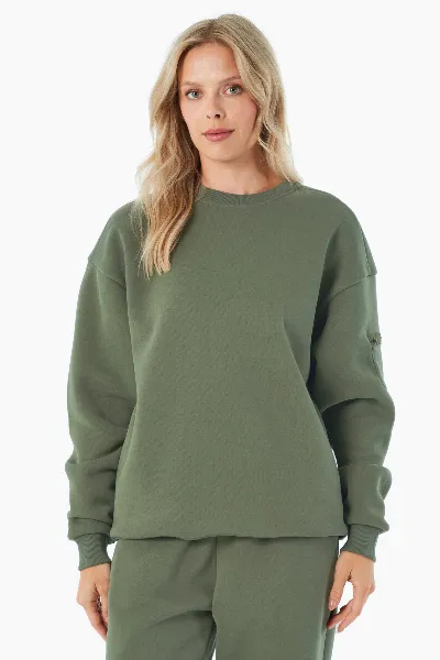 ORGANICATION ORGANICATION Herren vegan Sweatshirt Saylorr Olive