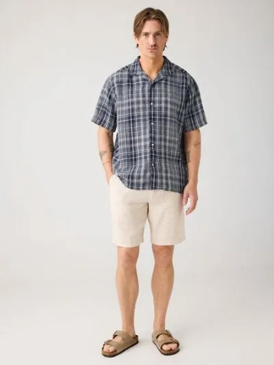 KnowledgeCotton Apparel KnowledgeCotton Apparel Leinenshorts - Loose linen shorts - VEGAN - aus Bio-Leinen