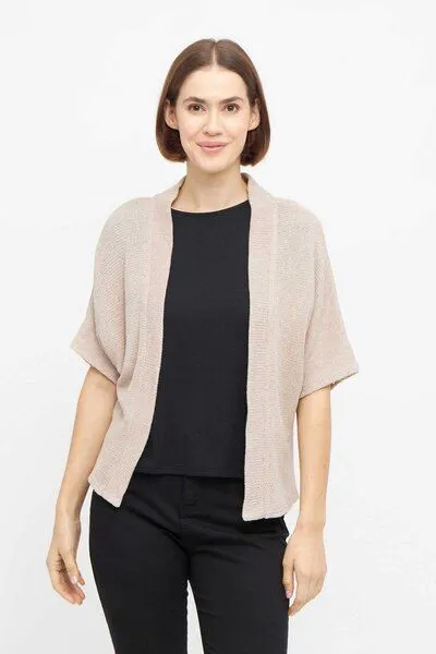 WiDDA berlin WiDDA berlin Strickcardigan COZY in Beige aus recycelter Baumwolle