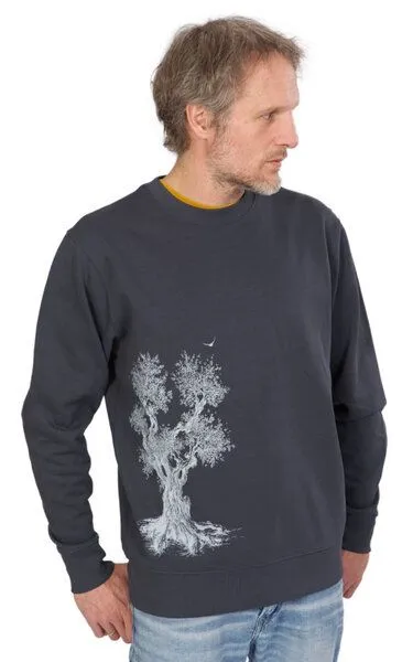 Life-Tree Life-Tree Organic Fairwear Sweater Unisex Olive Tree