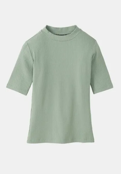 recolution Damen Rib T-Shirt aus LENZING ECOVERO Viskose - DANDELION - recolution