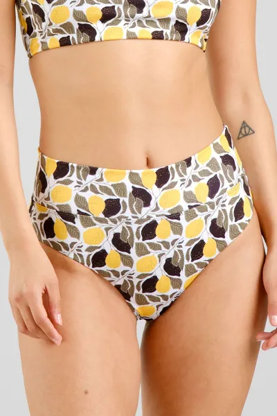dedicated Bikini Bottom Slite Lemon Bricks Gelb