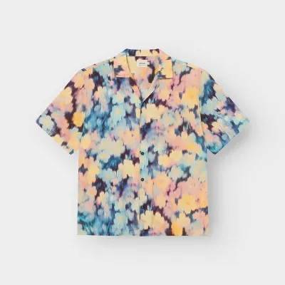 Dedicated DEDICATED Hemd Marstrand mit Ikat Field‑Print Blumenmuster