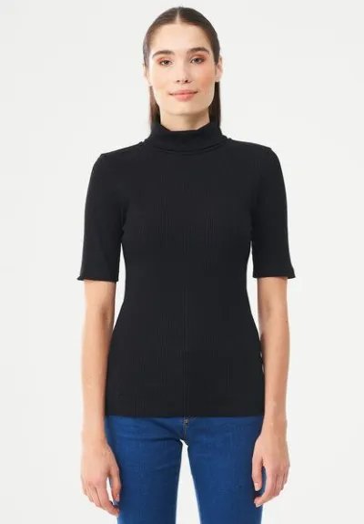 ORGANICATION ORGANICATION Rollkragenshirt aus Bio-Baumwolle