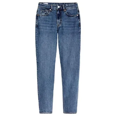 Kings Of Indigo Kings Of Indigo Caroline Cropped Stretch Mid Rise Tapered Eco Xavier Blue Marble