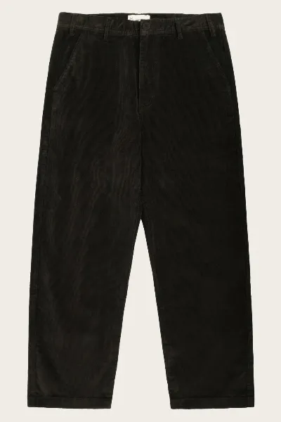 KnowledgeCotton Apparel KnowledgeCotton Apparel Herren vegan Chino Hose Wide Corduroy Flint Chocolate Torte