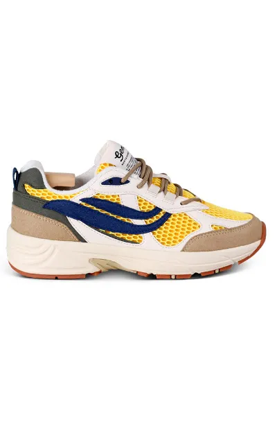 Genesis Genesis Damen vegan Sneaker G-Eco '99 Sand/WeiÃŸ/Gelb